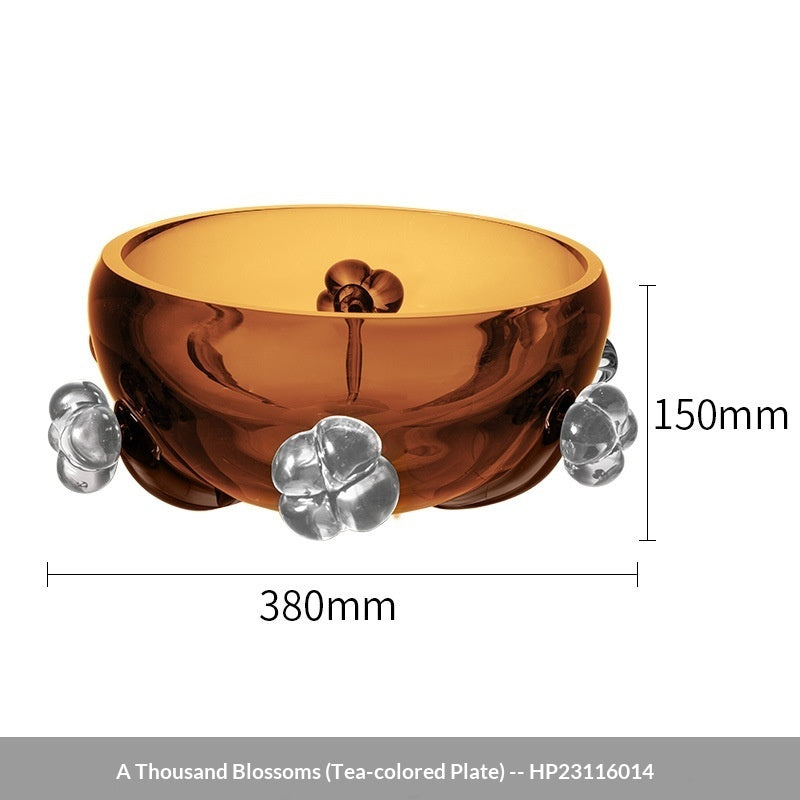 Italian Light Luxury Modern Handcrafted Crystal Glass Vase