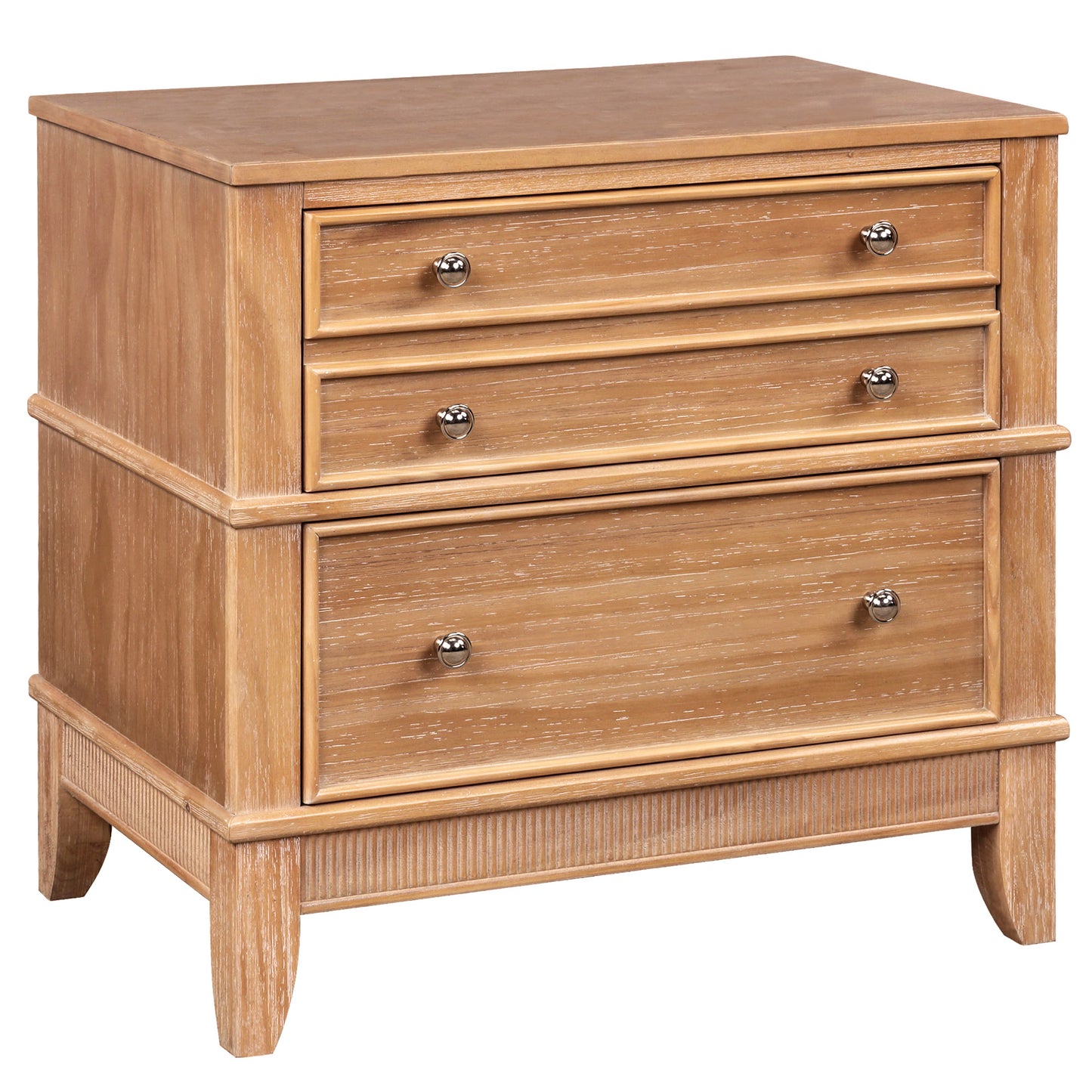 Hazel 3-Drawer Hazel 3-Drawer Side Table For Living Room, Hallway, Entryway, Set Of Two