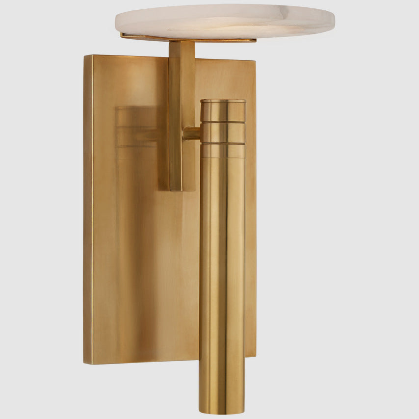 American Light Luxury Copper Glass Bedroom Living Room Wall Lamp