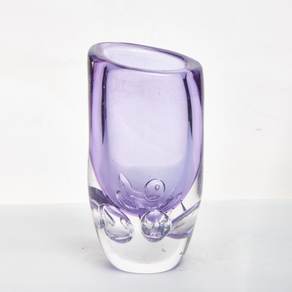 Handmade Glass Vase Home High-end Art Ornament