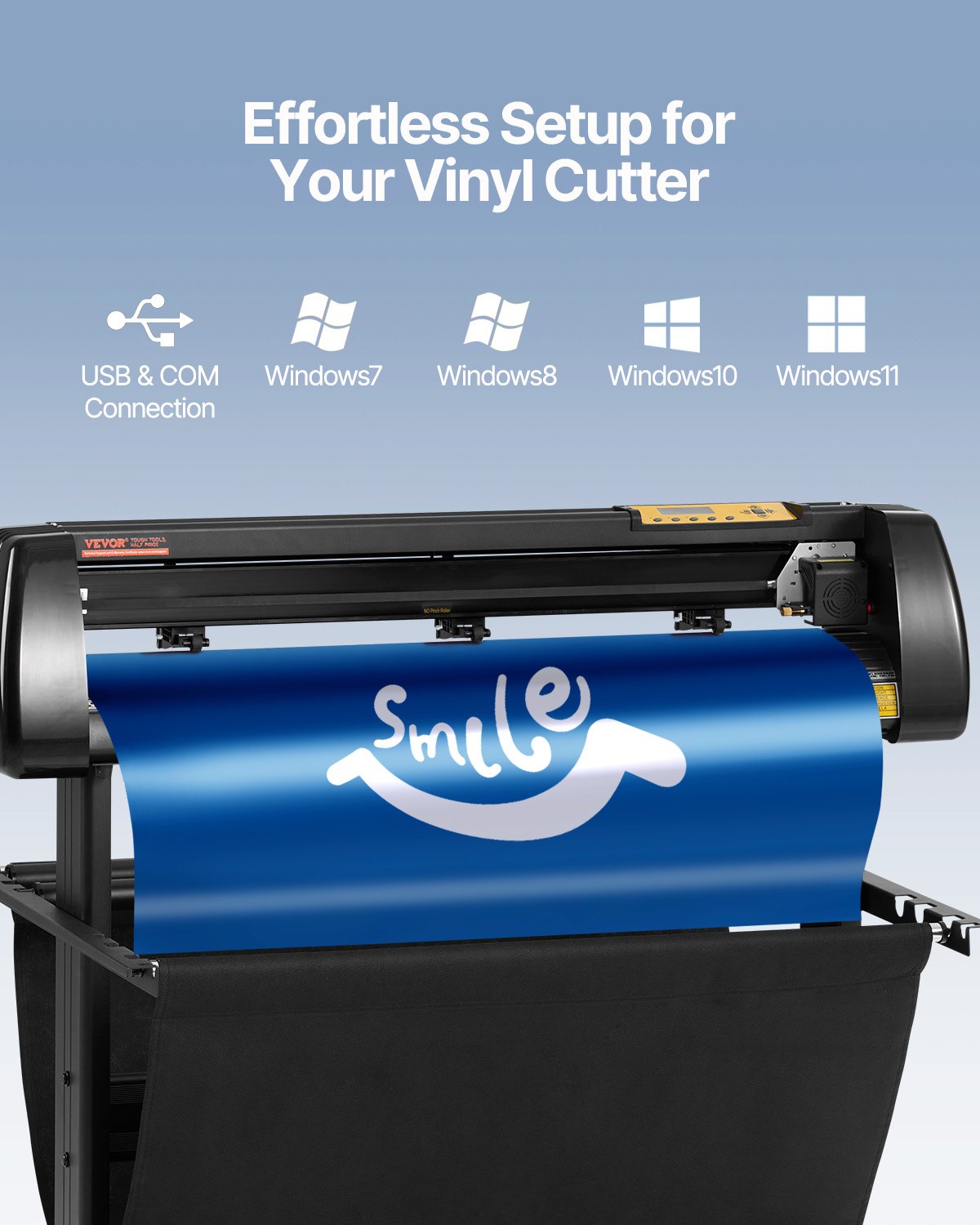 Vinyl Cutter, 34Inch Bundle, Vinyl Cutter Machine, Manual Vinyl Printer, LCD Display Plotter Cutter Sign Cutting With Signmaster Software For Design And Cut, With Supplies, Tools