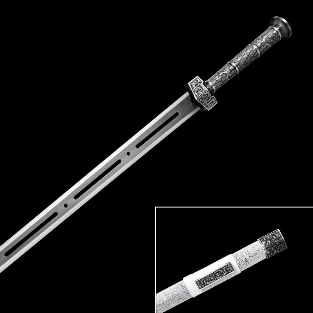 Han Style Sword, Genuine Sword, Long Sword, Cold Weapon, Ancient Style Prop, Practice Sword, High Manganese Steel Unsharpened