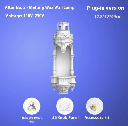 Aromatherapy Plaster Atmosphere Wall Lamp For Altar Corridor