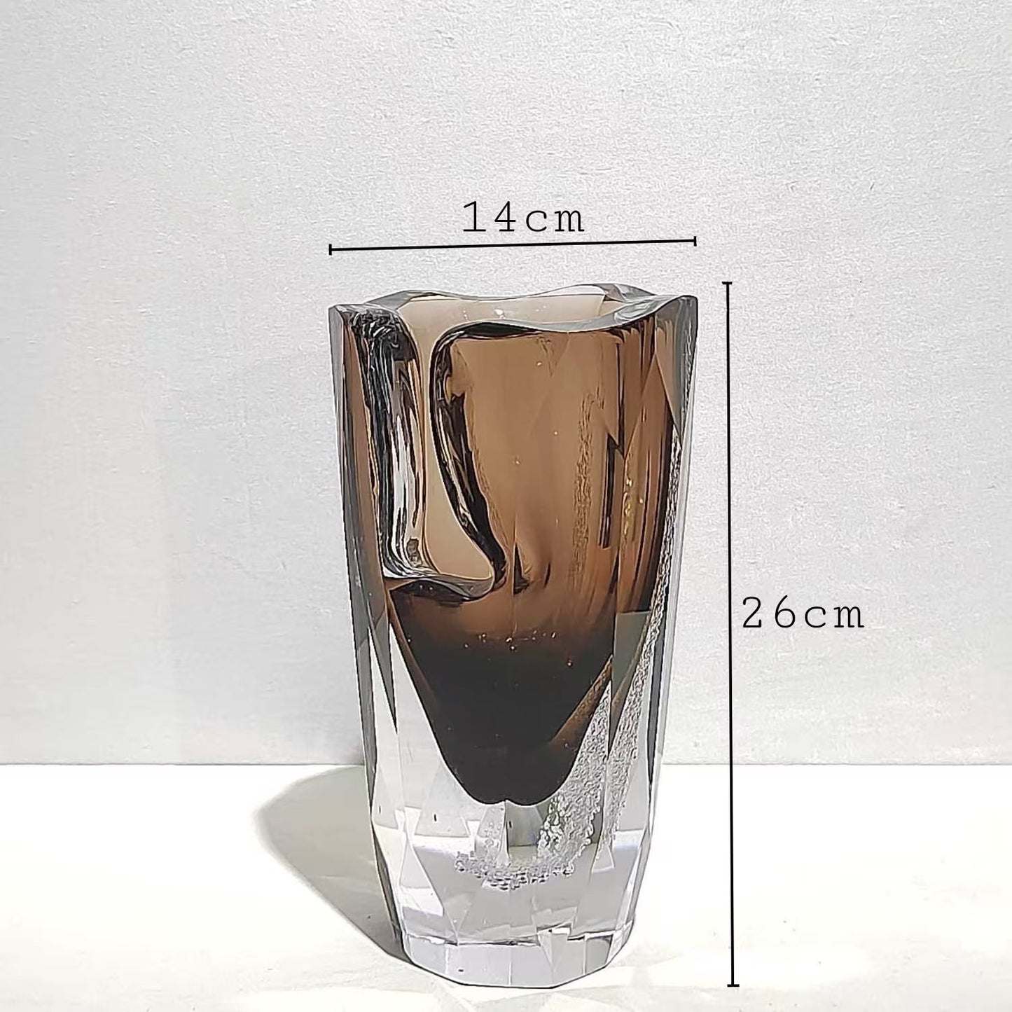 Minimalist And Creative Open Glass Vase Home Furnishings