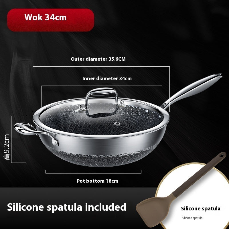 Stainless Steel Double-sided Honeycomb Non-stick Pan