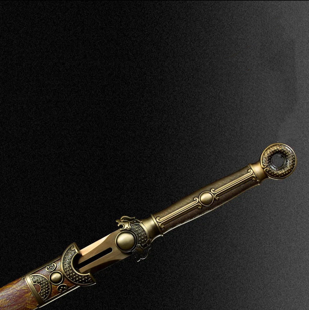 Jinsheng Integral Precious Sword High Manganese Steel Self-Defense Cold Weapon Collection-Grade Unsharpened