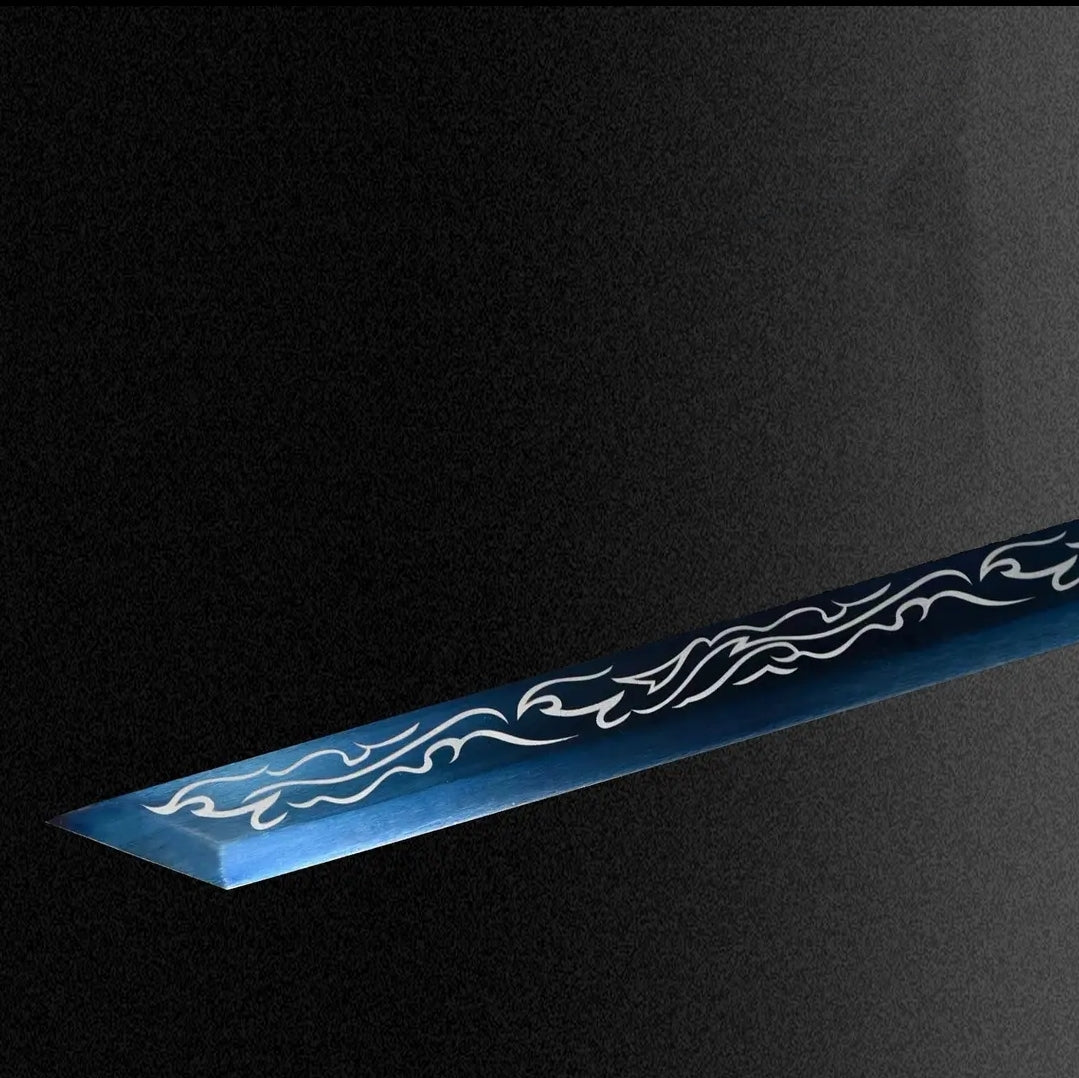 Liuying Integral Tang Dynasty Horizontal Sword High Manganese Steel Self-Defense Cold Weapon Collection-Grade Unsharpened