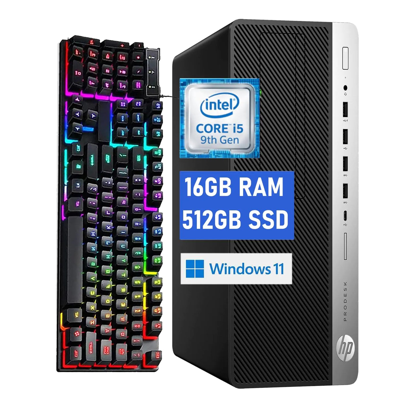 HP ProDesk PC Windows11 (Renewed)