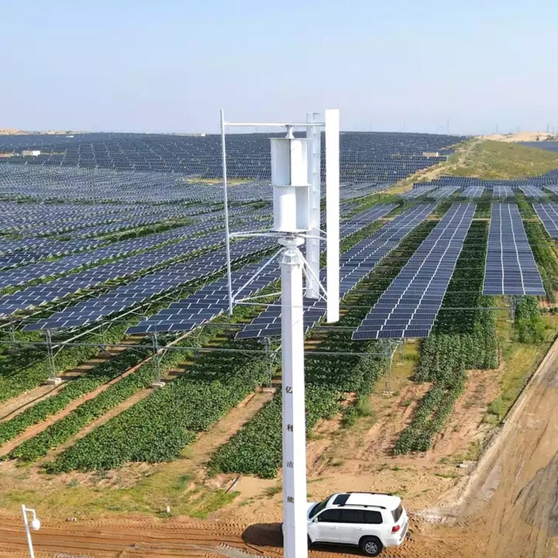 On Grid System Off Grid Renewable Energy System Vertical Axis Wind Energie Turbine