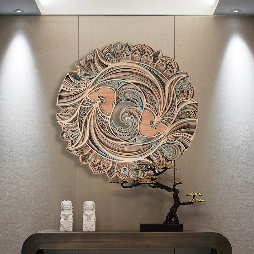 New Chinese-style Round Wall Art Painting