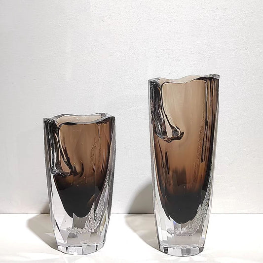 Minimalist And Creative Open Glass Vase Home Furnishings