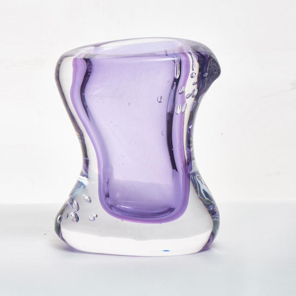 Handmade Glass Vase Home High-end Art Ornament
