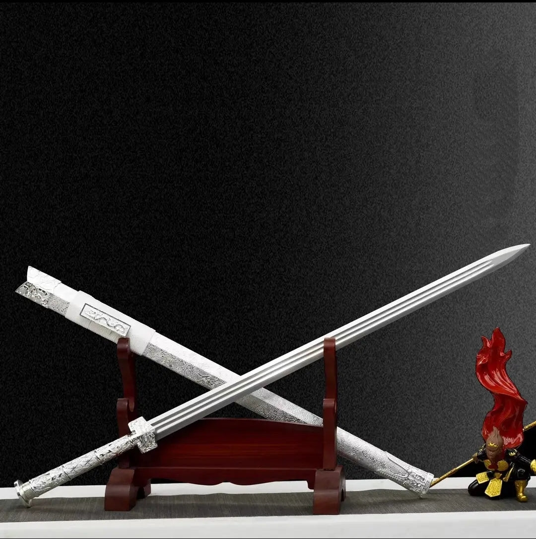 Dragon Soul Integral Sword High Manganese Steel  Self-Defense Cold Weapon  Collection-Grade  Unsharpened