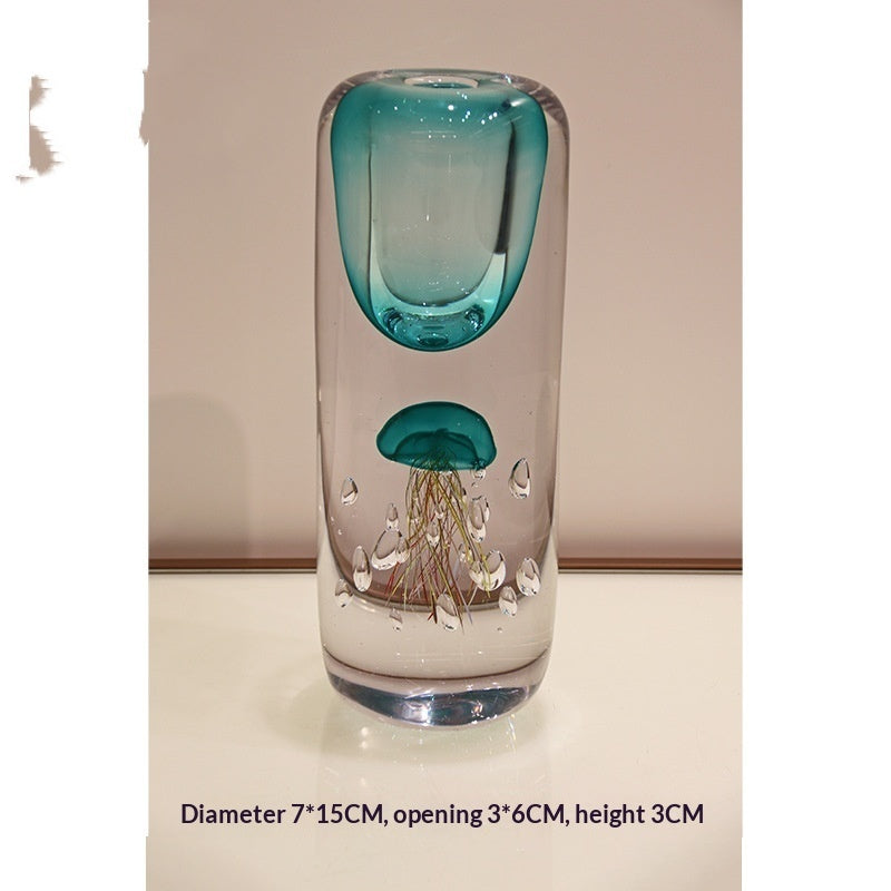 Artistic Design Jellyfish Gradient Vase For Living Room And Dining Table