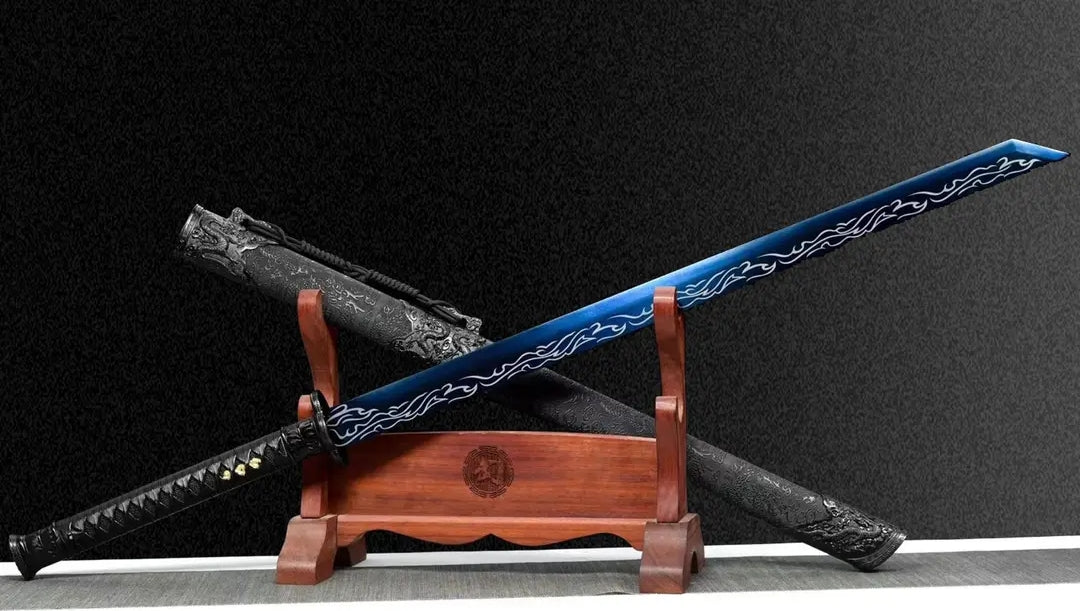 Liuying Integral Tang Dynasty Horizontal Sword High Manganese Steel Self-Defense Cold Weapon Collection-Grade Unsharpened
