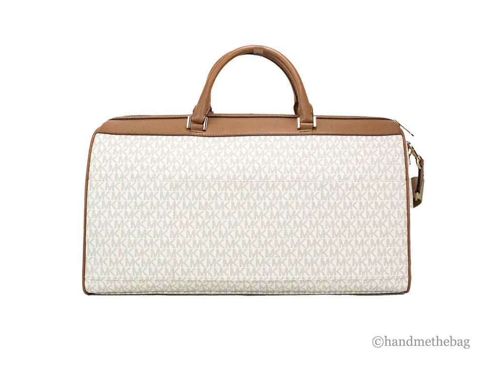 Michael Kors Travel XL Vanilla Duffle Weekender Bag