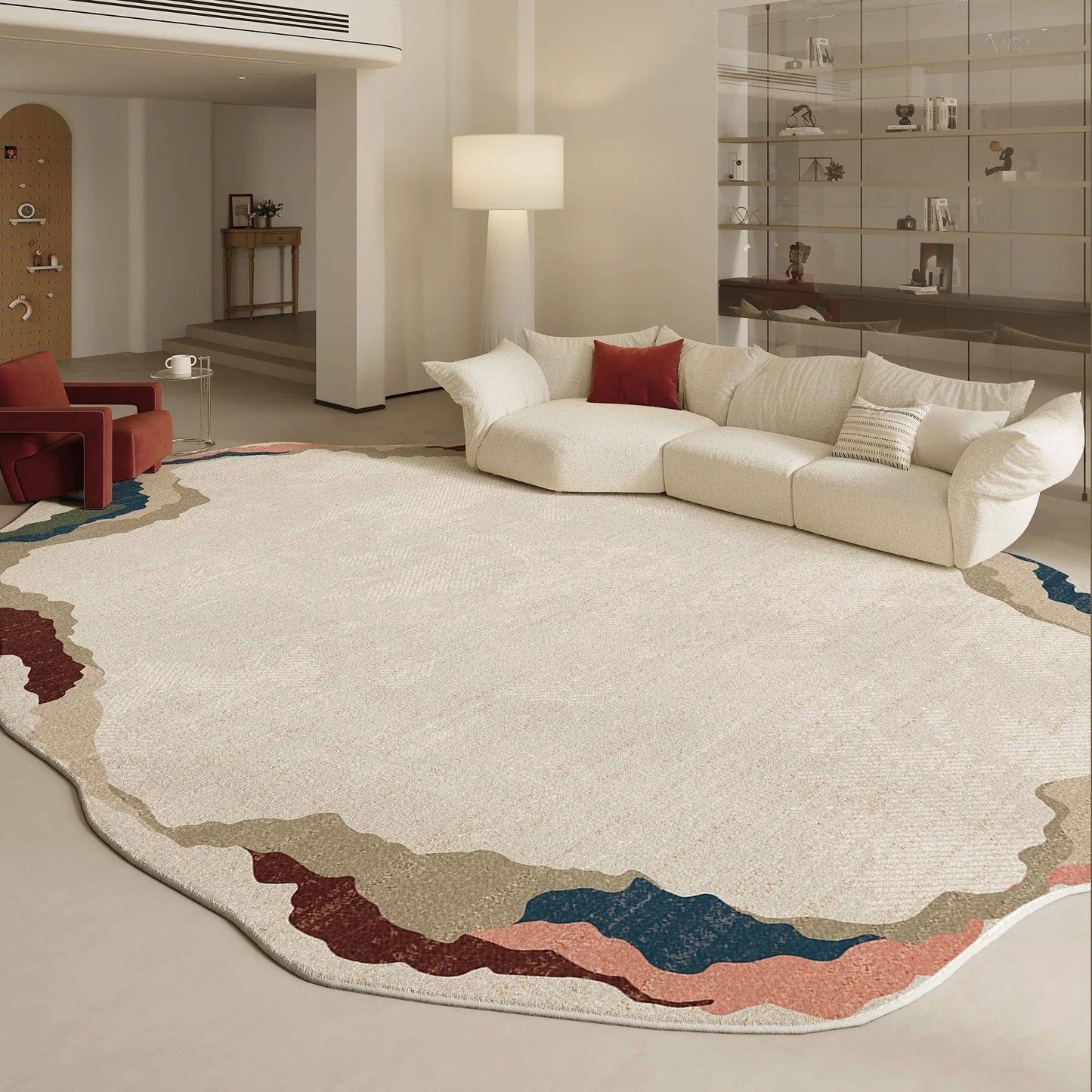 Irregular Shapes Living Room Decoration Carpet Modern Style