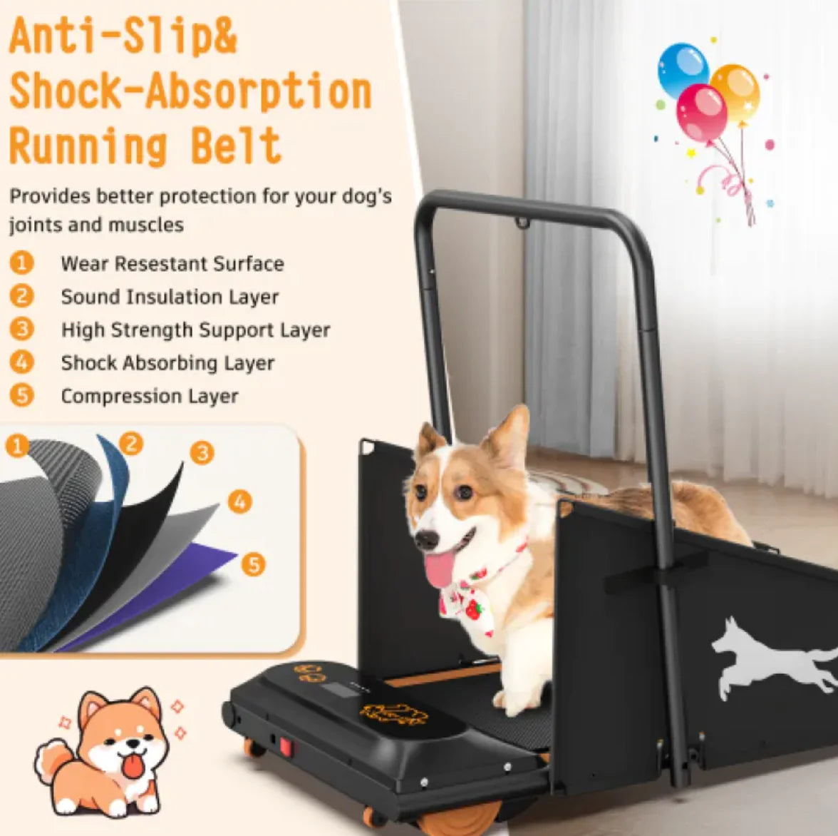 Dog Treadmill for Small and Medium Dogs