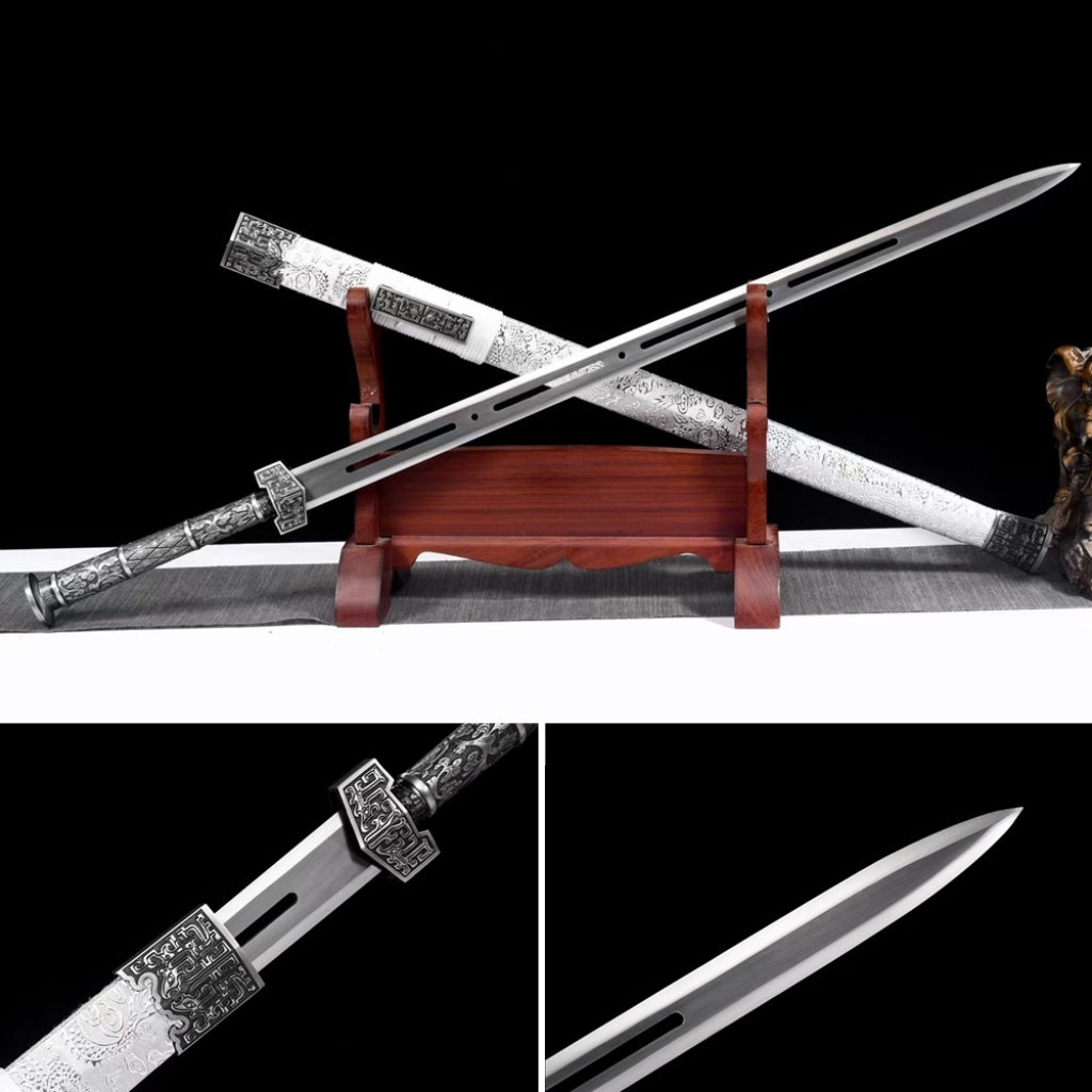 Han Style Sword, Genuine Sword, Long Sword, Cold Weapon, Ancient Style Prop, Practice Sword, High Manganese Steel Unsharpened