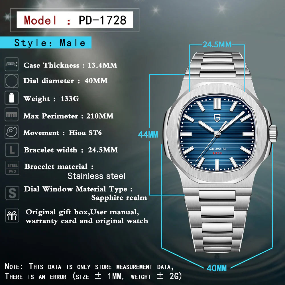 Men's Stainless Steel Mechanical Watch