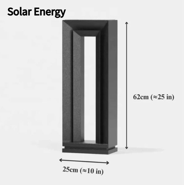 Solar Square Courtyard Waterproof Outdoor Garden Landscape Lamp