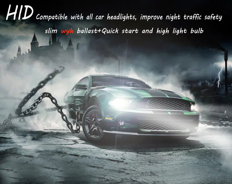 LED Car Headlights with 5W Slim Ballast