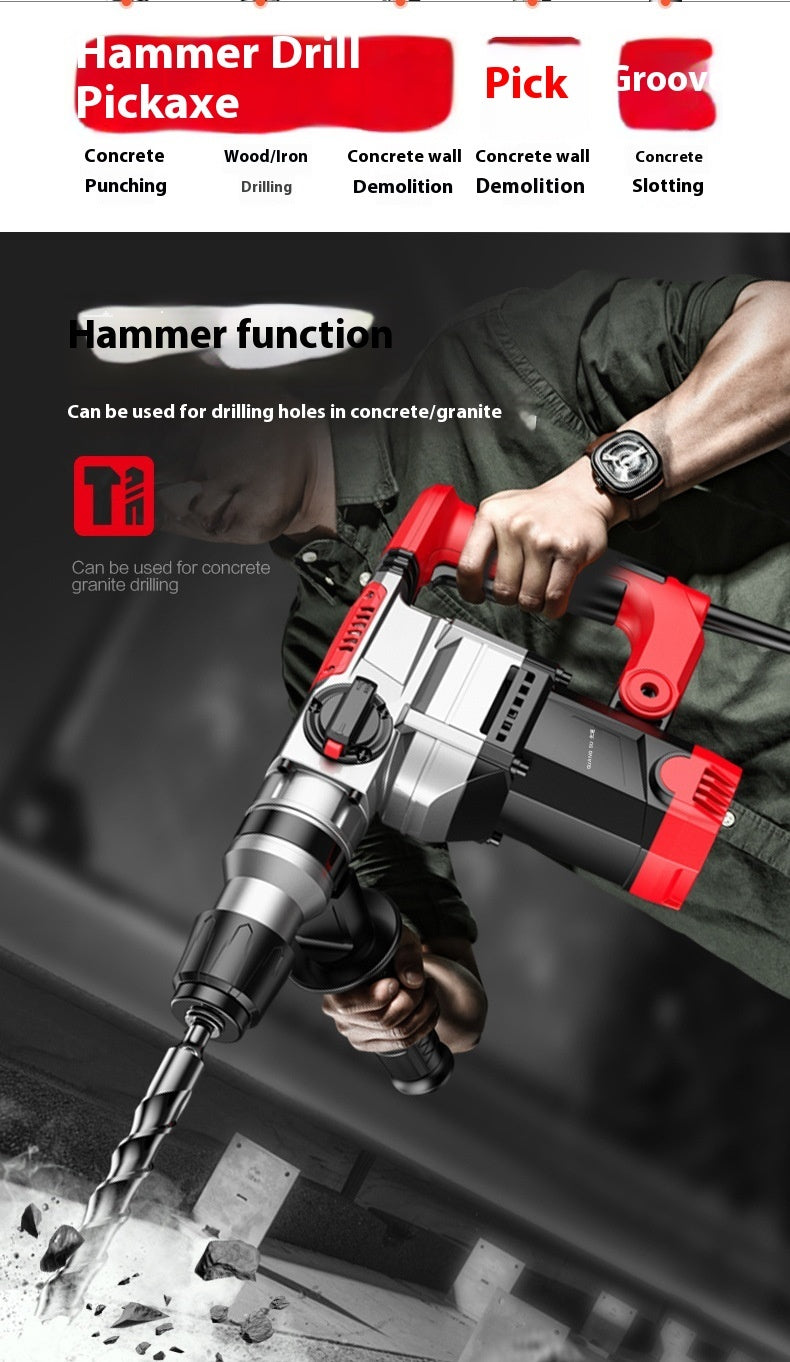 Multi-functional Impact Drill With Clutch Electric Hammer Electric Pick