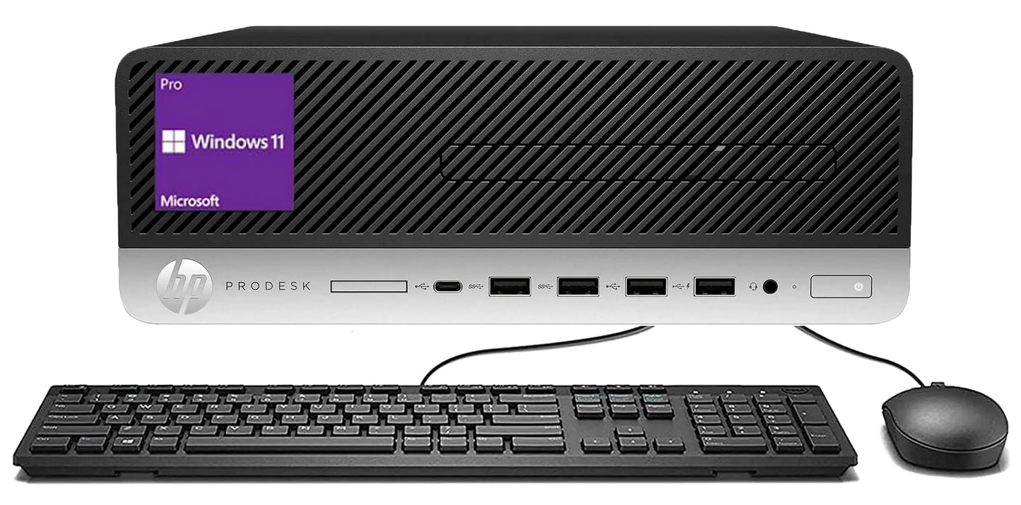 HP ProDesk Desktop Computer PC Windows 11 Pro (Renewed)