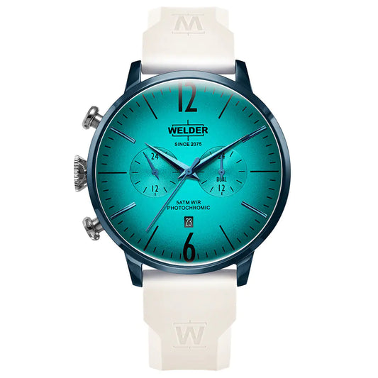 Authentic Welder Moody Watch White And Green Men's Watch #62