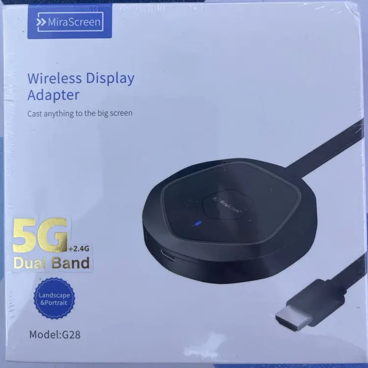 Wireless 5G Screen Mirroring for TVs and Phones