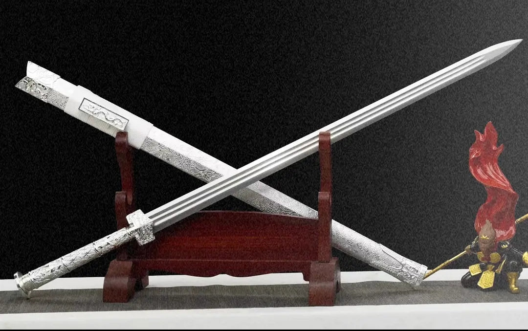 Dragon Soul Integral Sword High Manganese Steel  Self-Defense Cold Weapon  Collection-Grade  Unsharpened