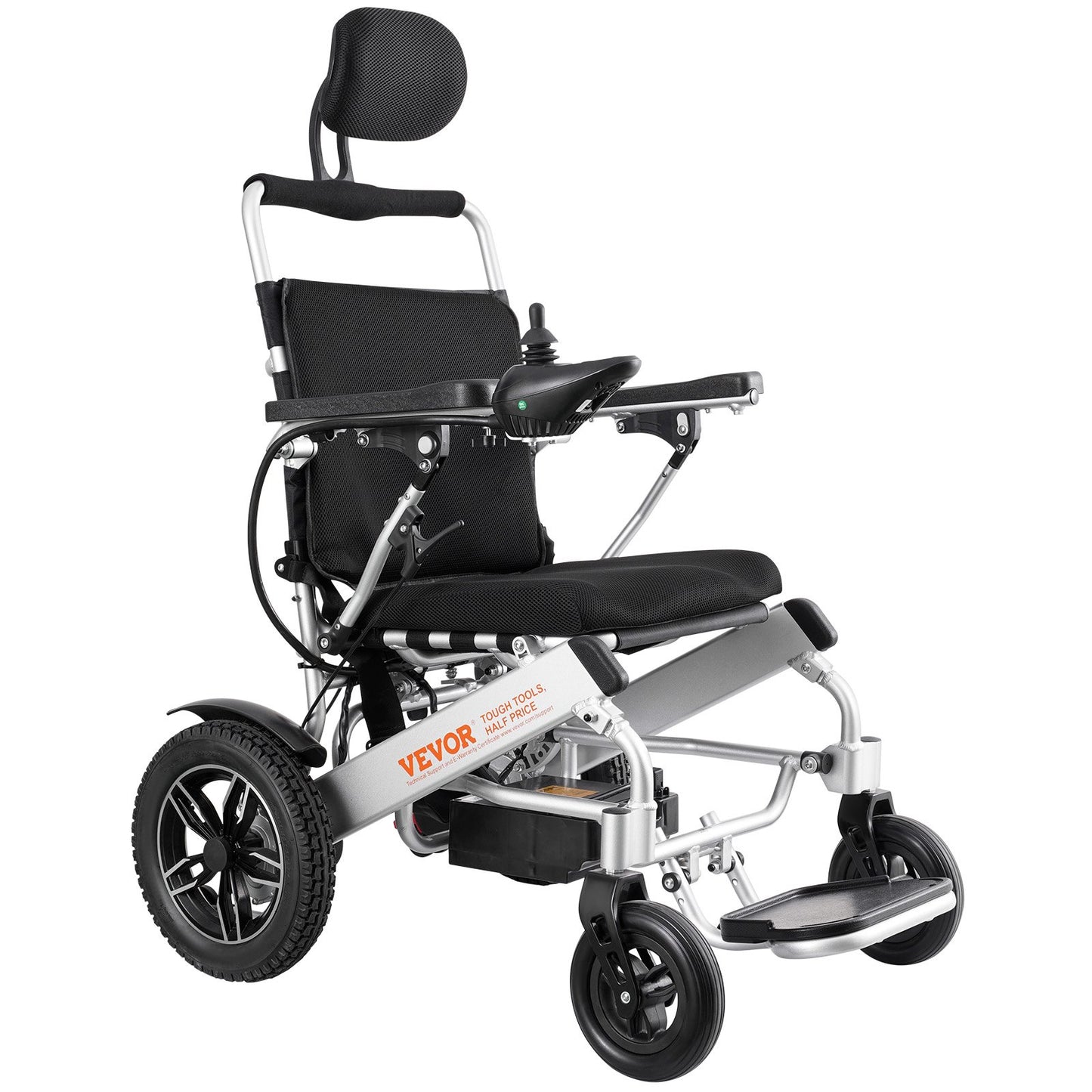 Electric Wheelchair For Adults Seniors, 300 Lbs Weight Capacity, 20 In Width Lightweight Foldable Motorized Power Wheelchairs, Long Range All Terrain Aluminum Alloy Chair, Adjustable Backrest