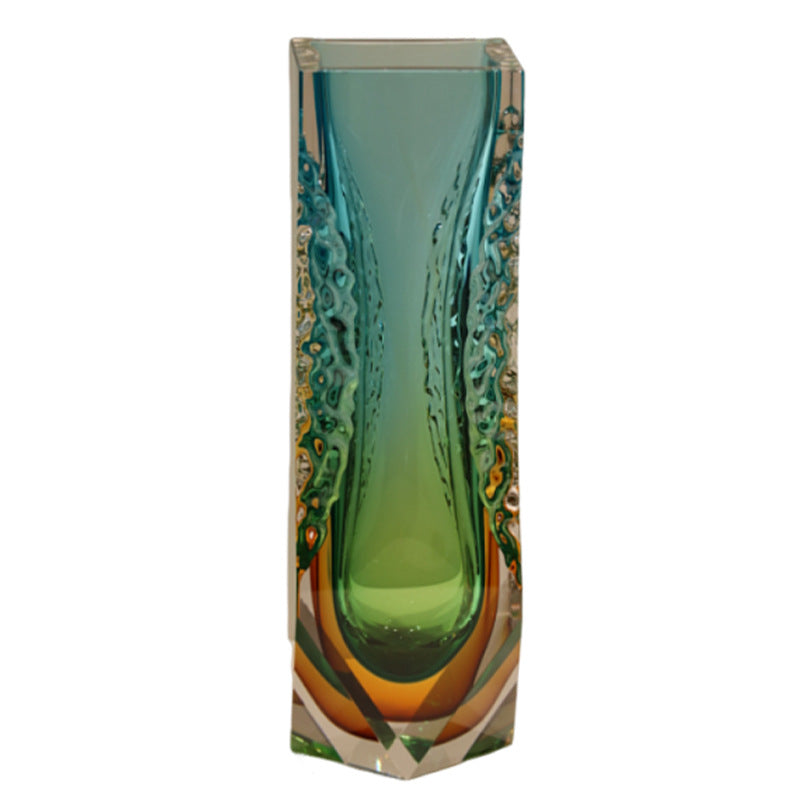 Light-luxury Wave-pattern Gradient Vase For Hydroponic Green Plants