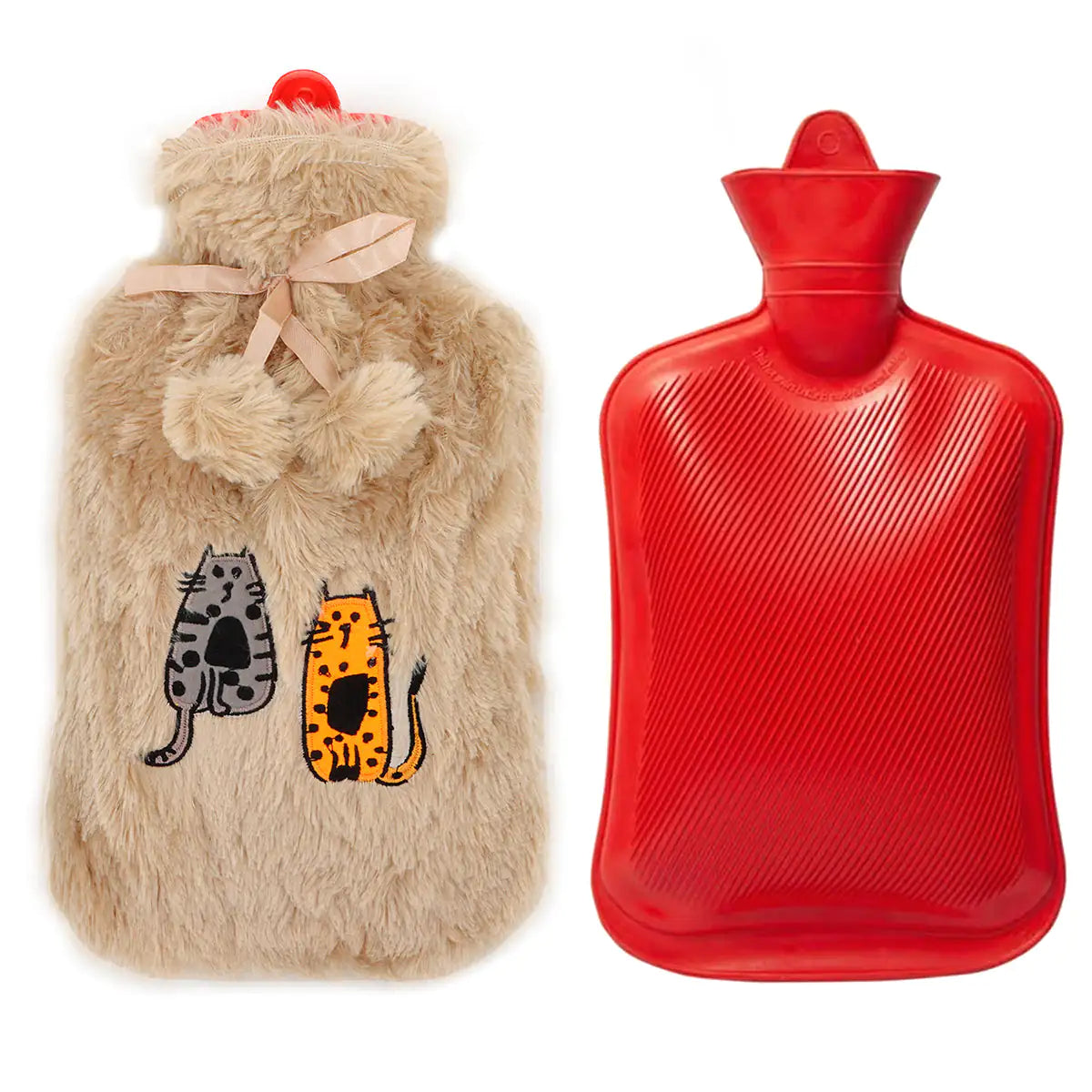 Biggdesign Cats Beige Hot Water Bottle
