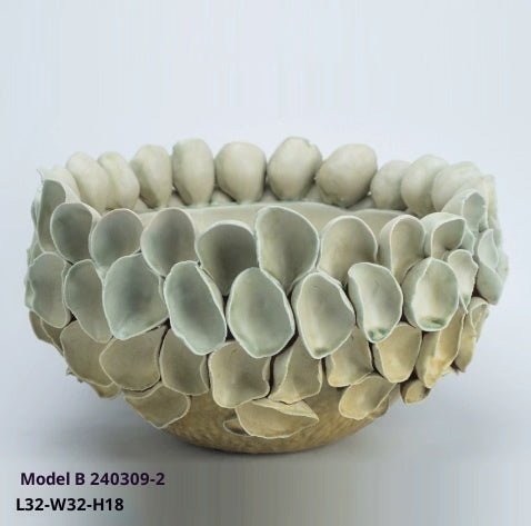 Ancient Style Ceramic Sculpture Display Sample Room Homestay Lobby Flower Arrangement Desktop Handmade Vase