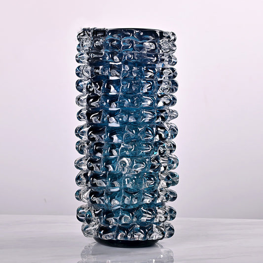 Large Tall Modern Light-luxury Crystal Glass Flower Basket For The Living Roomsoft Furnishing Sample Room Vase