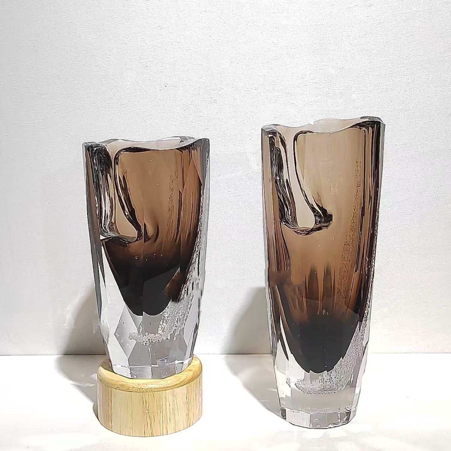 Minimalist And Creative Open Glass Vase Home Furnishings