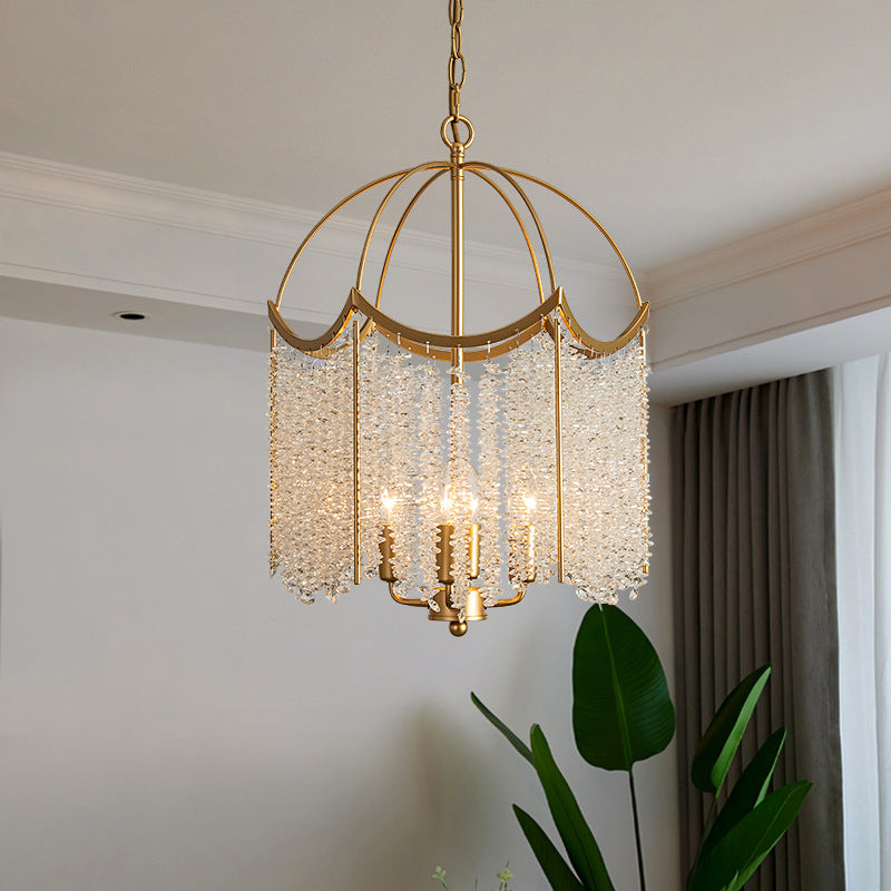 American Crystal Chandelier French Entry Lux