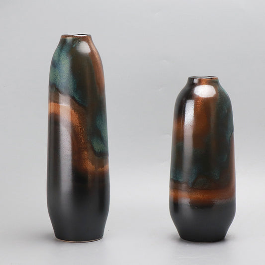Chinese-style Ceramic Vase For Landscapes And Flowers Nordic-inspired Minimalist Flower Arrangement Decor