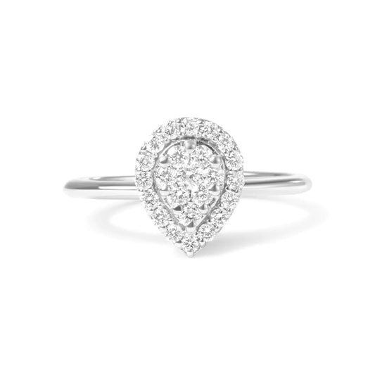 10K White Gold Round-Promise Ring jewellery