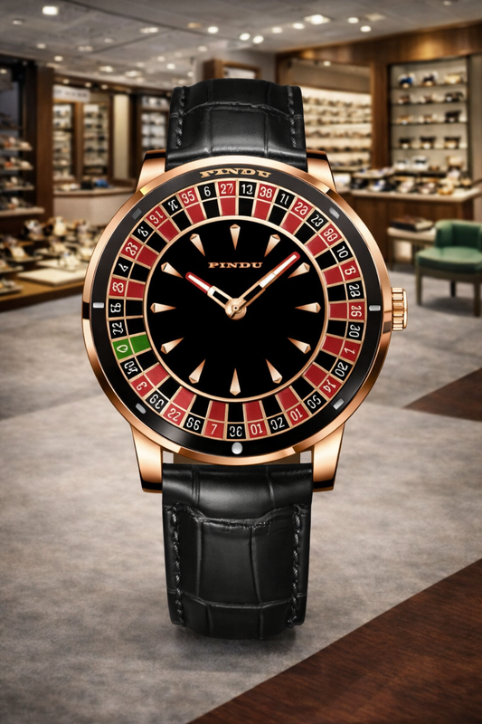 Checkered Dial Men’s Automatic Watch