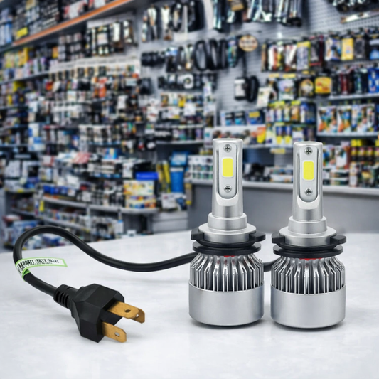 LED Car Headlights with Integrated Cooling Fan