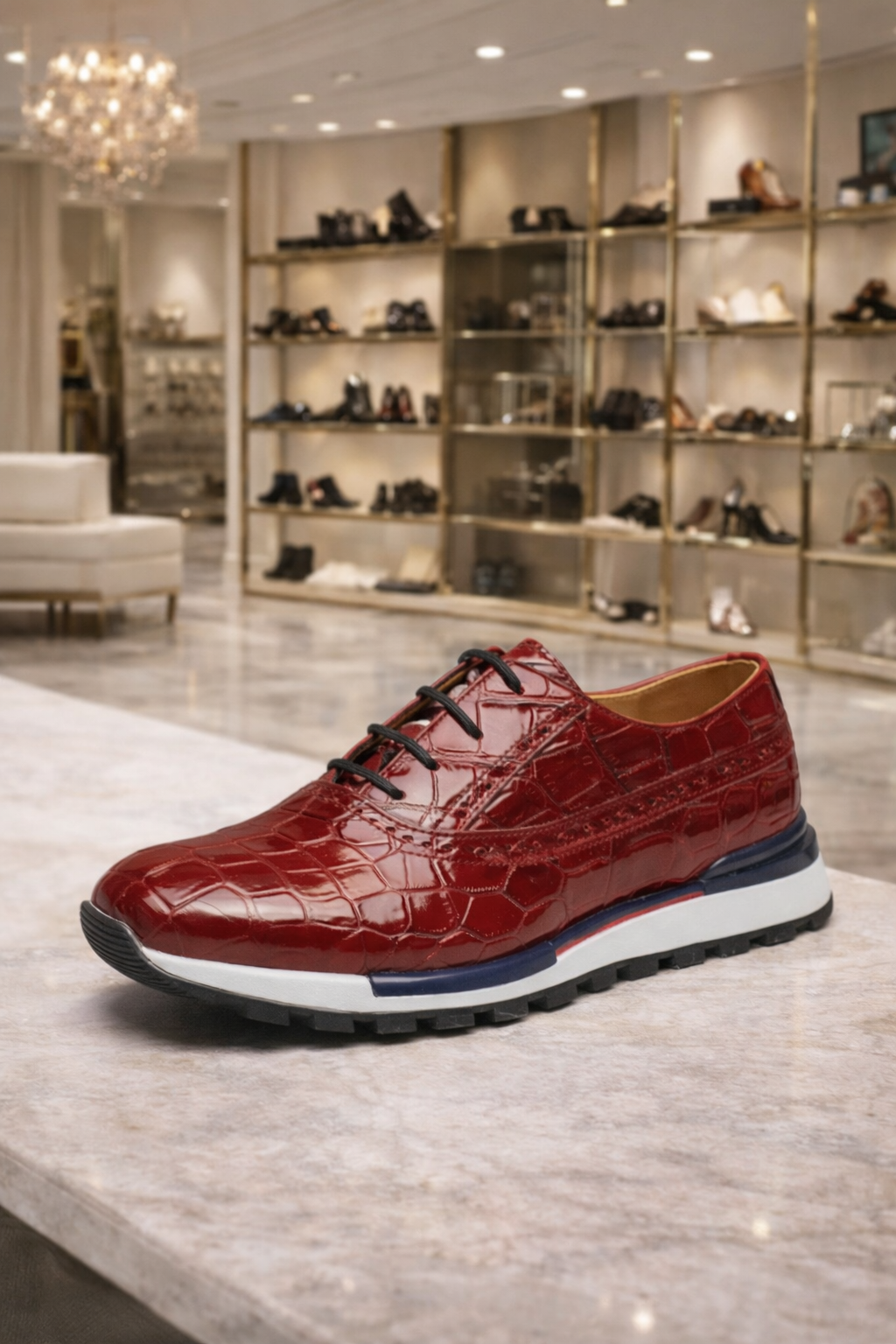 Gete Thai crocodile Leather Men Shoes