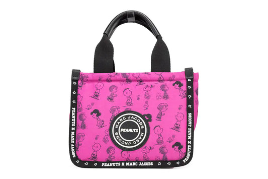 Genuine Marc Jacobs X Peanuts Mini Fuchsia Puffy Nylon Tote