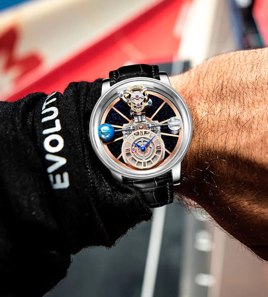 Men's Skeleton Quartz Watch