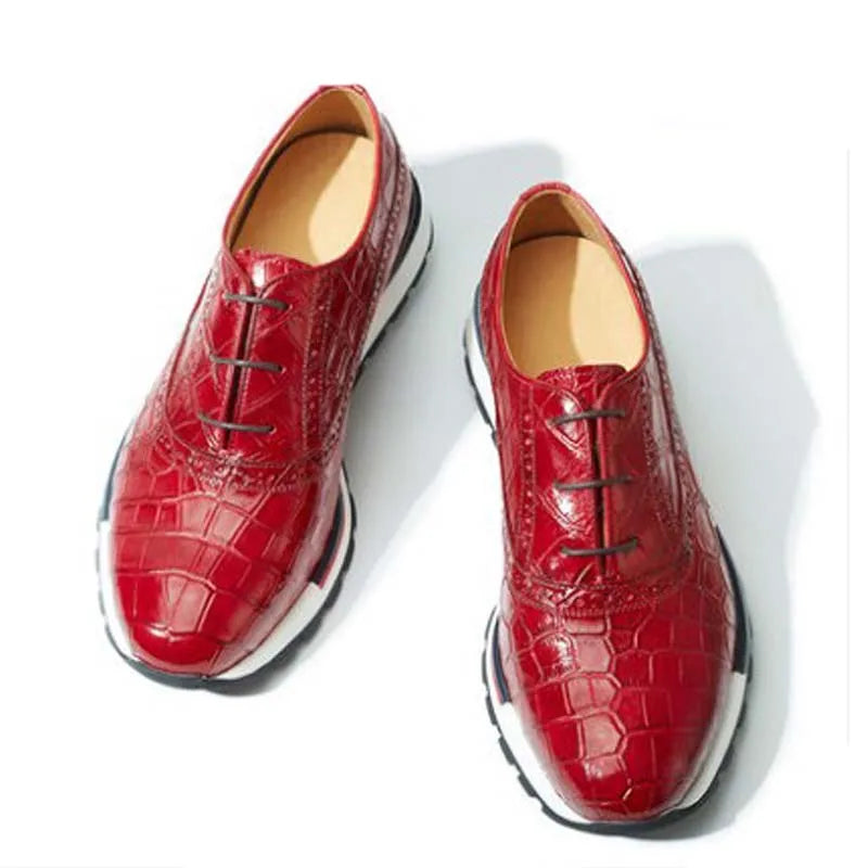 Gete Thai crocodile Leather Men Shoes