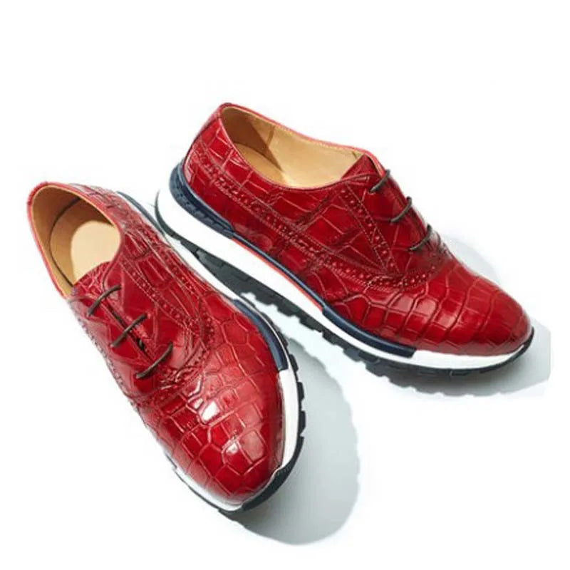 Gete Thai crocodile Leather Men Shoes