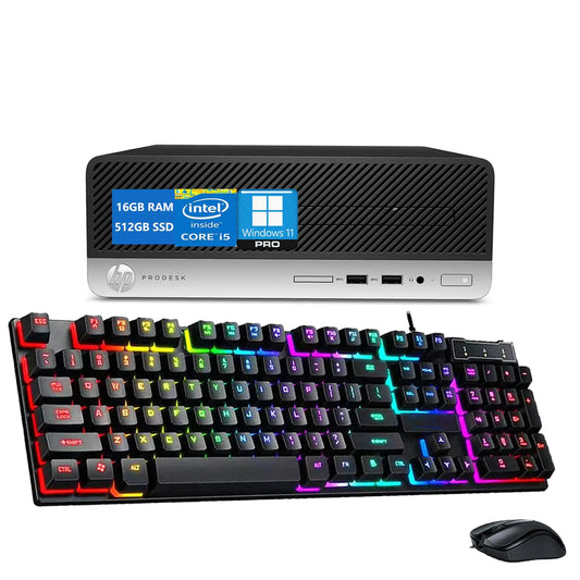 HP ProDesk 400 Desktop Computer Windows 11 Pro (Renewed)