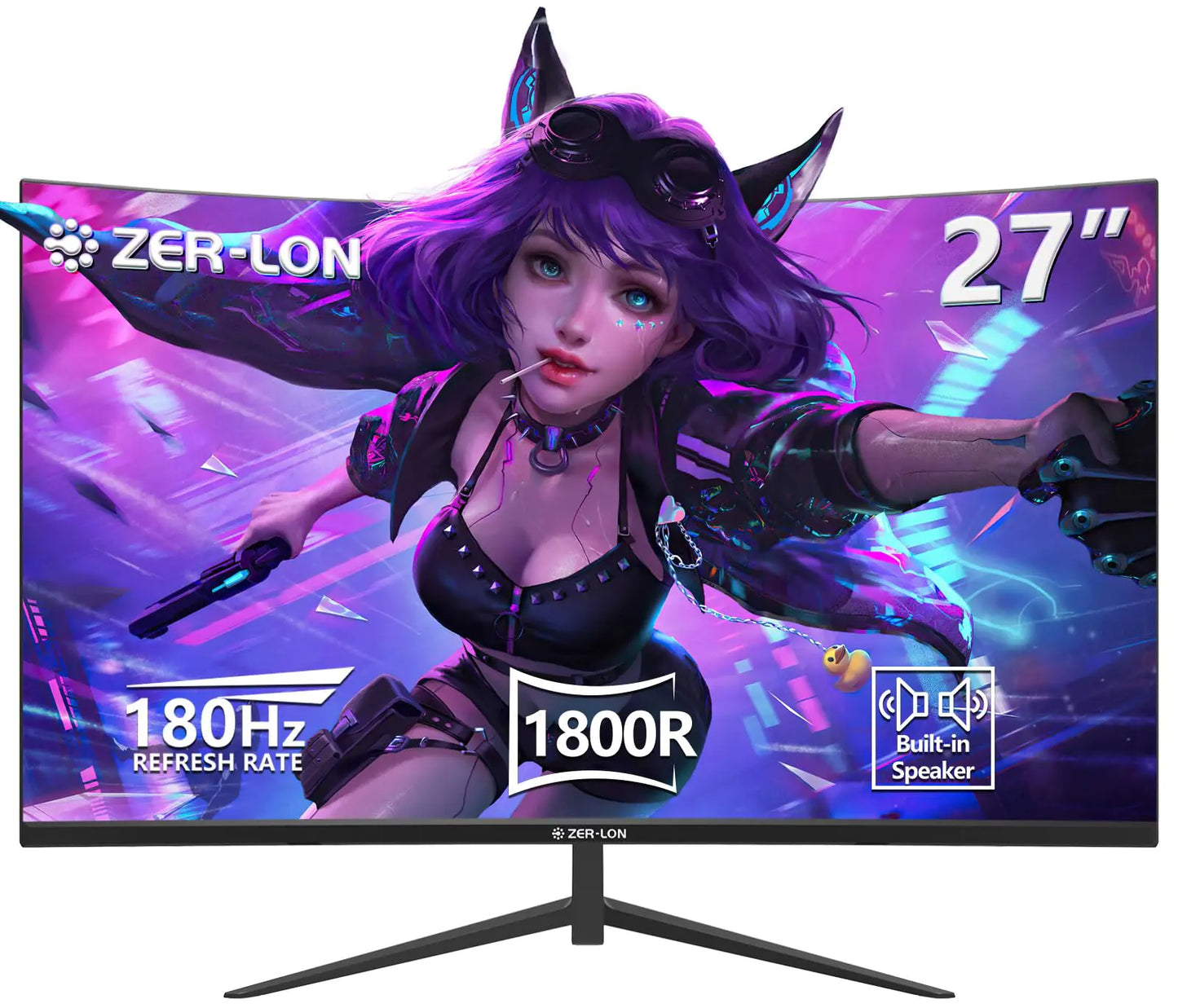 ZER-LON 27 inch Curved Gaming Monitor