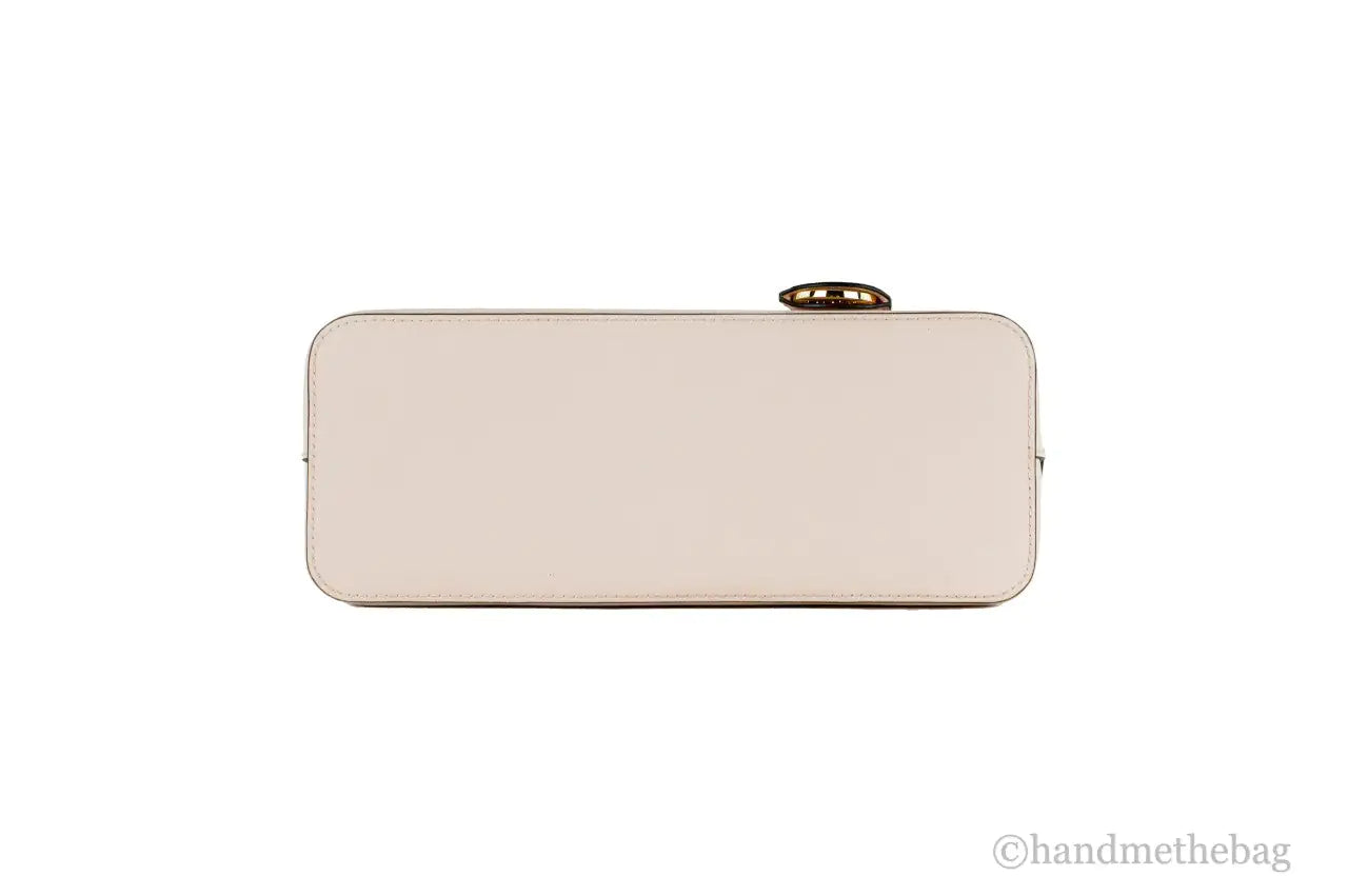 Michael Kors Jet Set Travel Medium Powder Blush Leather Dome X Cross Satchel Bag